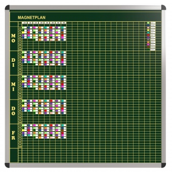 Klassen-Plantafel, 10 Stunden Mo-Fr, für 25 Klassen, 103x117 cm, Klassen-Plantafel, 10 Stunden Mo-Fr, für 25 Klassen, 103x117 cm,